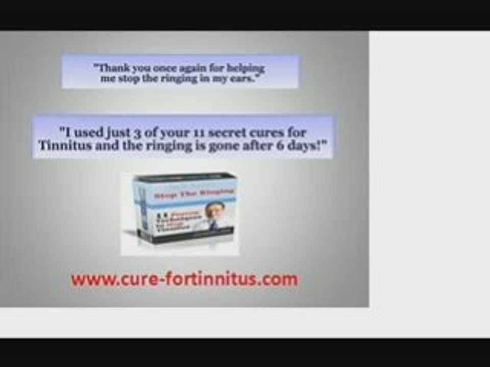 Cure For Tinnitus