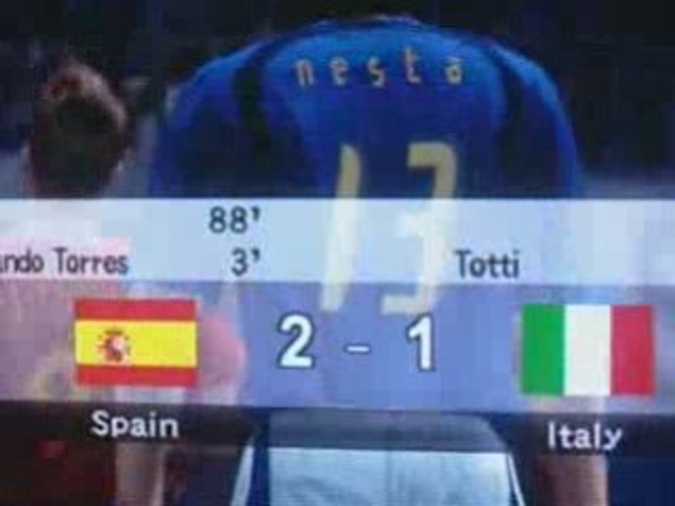Pes 6 : Espagne-Italie résumé