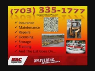 Skid Steer Scissor Lift Backhoe Rentals Manassas VA