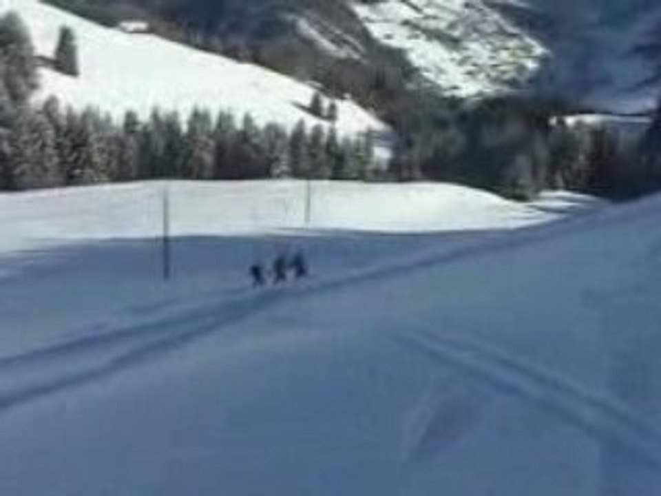 Chute de Fabrice de dos