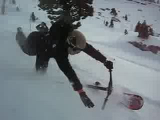 Snowscoot jump Alex