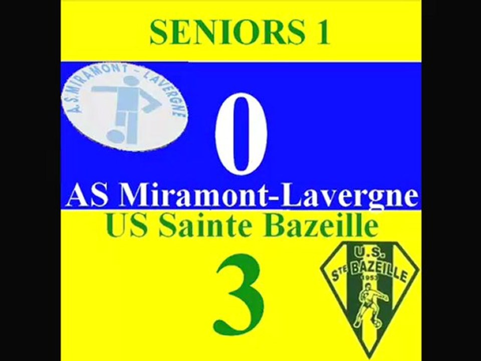 Résumé AS Miramont - US Sainte Bazeille