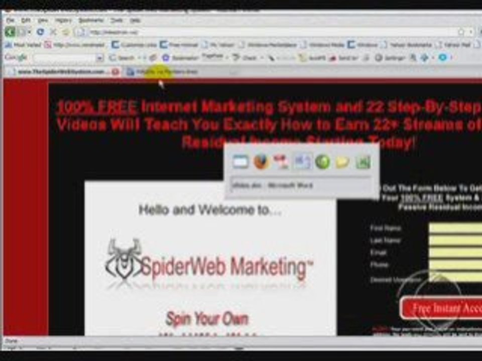 How to Get 100% Free Marketing System  worth over 1,000