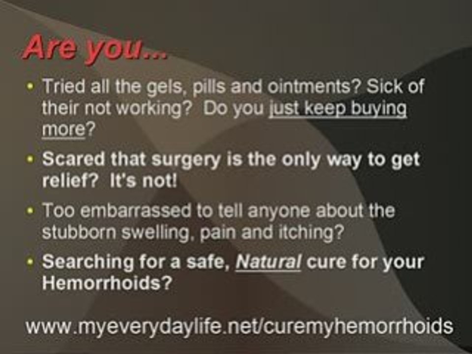 Hemorrhoid Cure Helps 1000's Cure Hemorrhoids - H Miracle