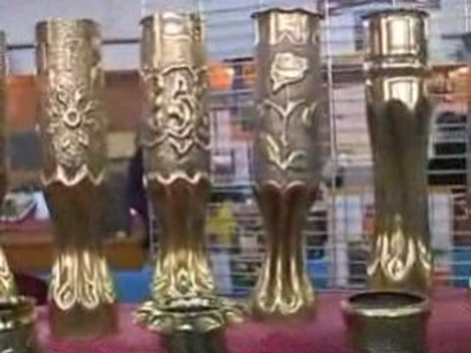 Somain- L'art des tranchées -les douilles d'obus