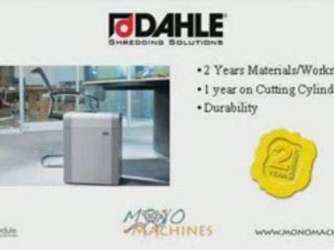 Dahle 20835 EC High Security Shredder Warranty