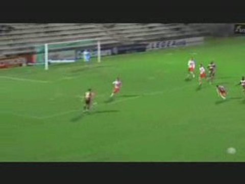 But de Jérôme Lemoigne lors de Ajaccio-Sedan, 22è journée L2