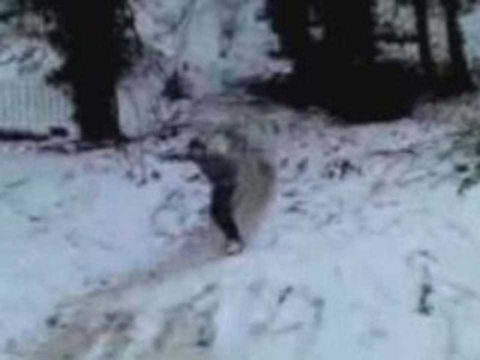 Snate Boarding Fail (snow boarding / skate boarding)