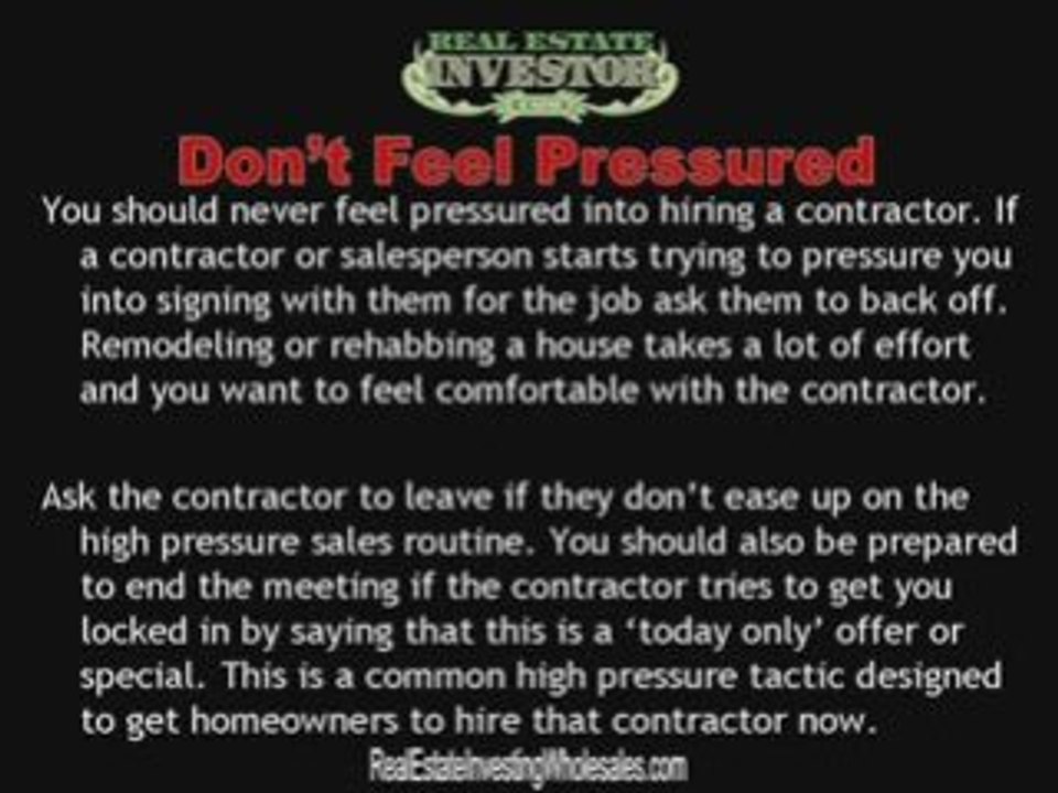 Fix Flip Homes with the Right Contractor
