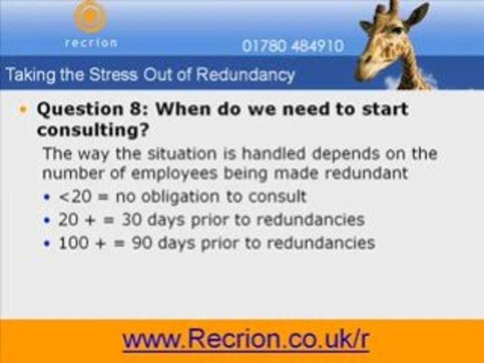 Redundancy Consultant - Receive Free Video Series Now!