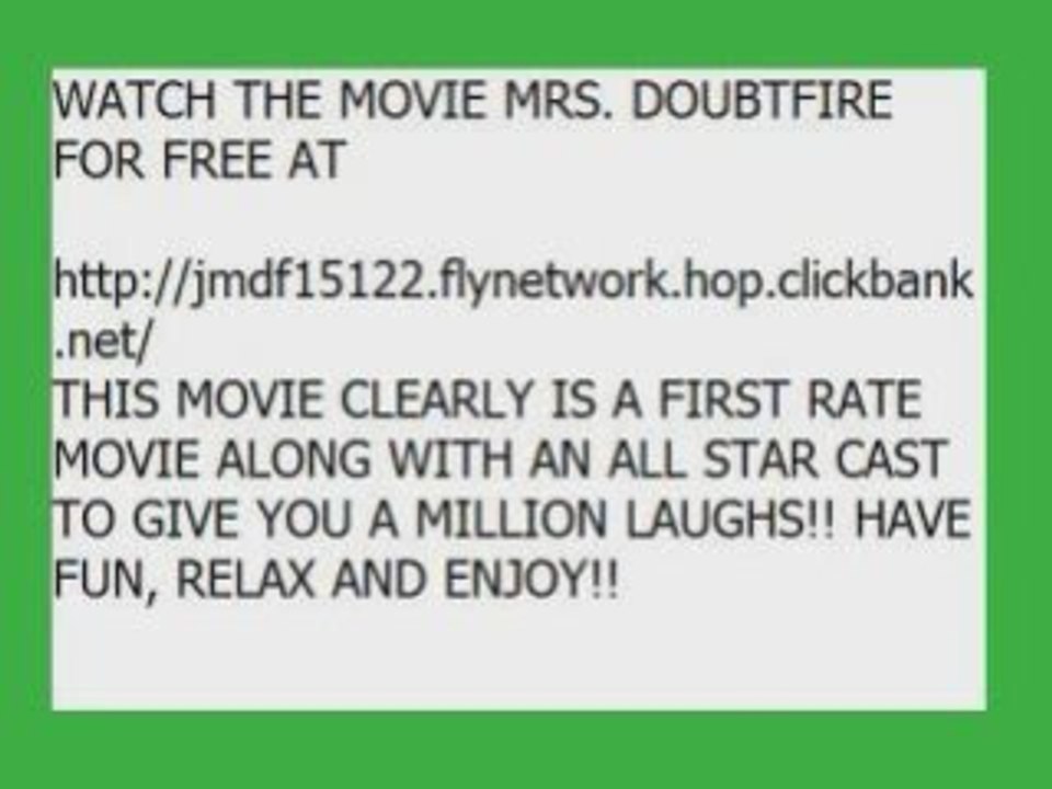 Watch The Movie Mrs. Doubtfire