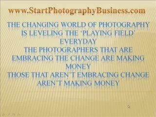 Photography Tips For Starting A Photography Business