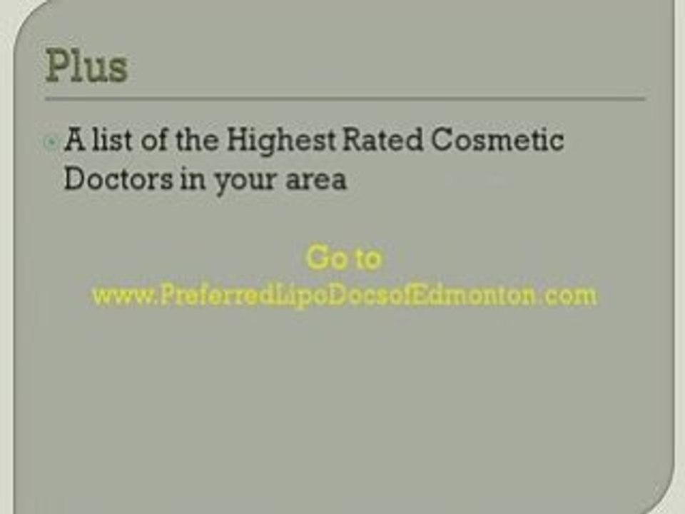 How To Find A Great Edmonton Laser Liposuction Doctor