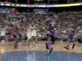 NBA Andre Iguodala runs the floor and slams this one in for