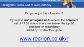 Process Of Redundancy - Get Complimentary Video Now!