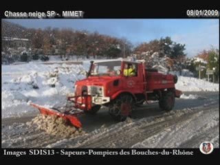 Diaporama sapeurs pompiers 13 neige 07 et 08 janvier 2009