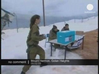 Vote sous la neige en Israel