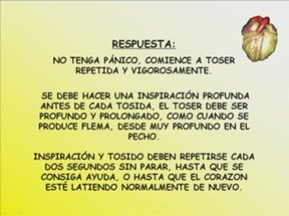 tose para salvarte