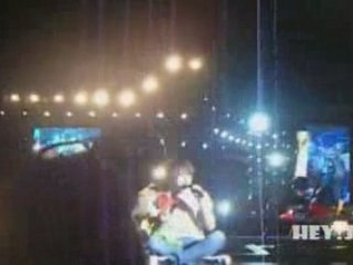 Jaejoong cute sitting on the stage sm town bkk 070209