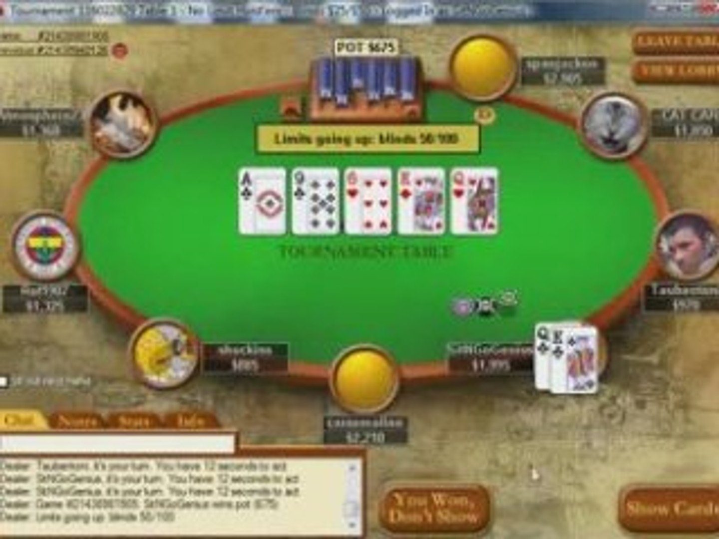 No Limit Texas Holdem Full Tilt