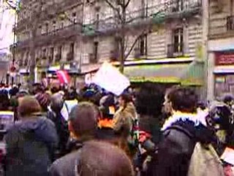 Manifestation ULCO Dunkerque à Paris 10 février 2009
