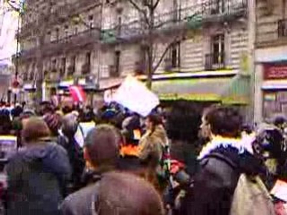 Manifestation ULCO Dunkerque à Paris 10 février 2009
