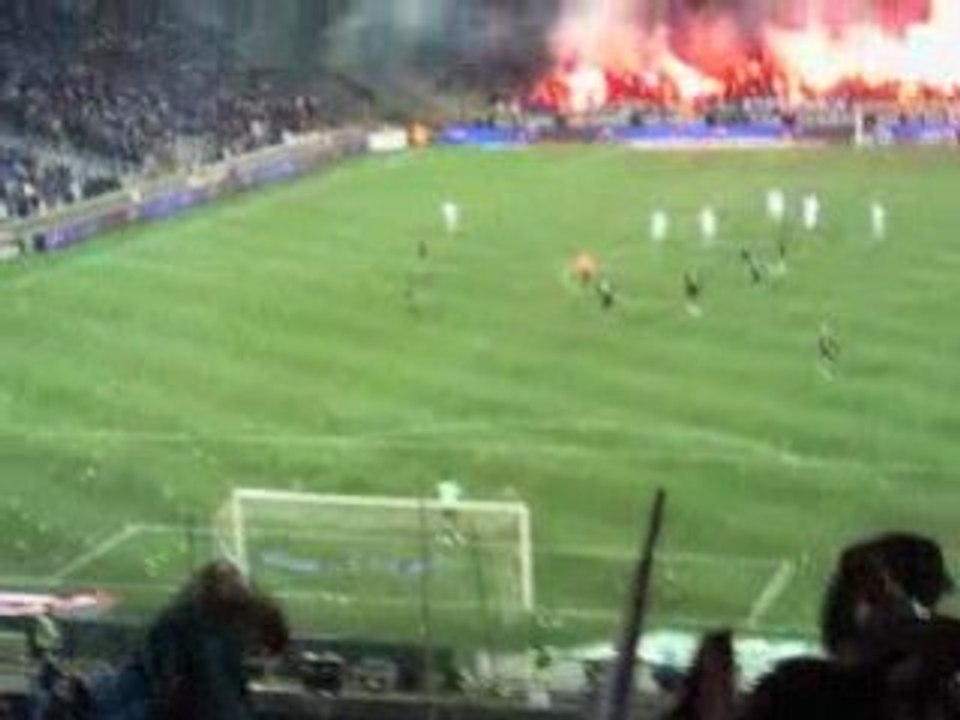 OM Bordeaux Mi-Temps Craquage Ultras + Ramé