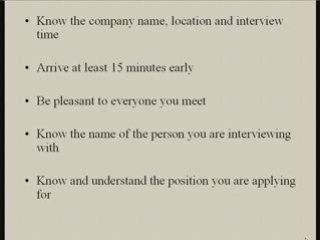 Preparing to ace the Interview