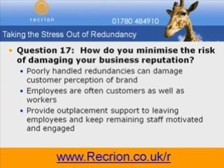 Staff After Redundancy - Receive Free Video Now!
