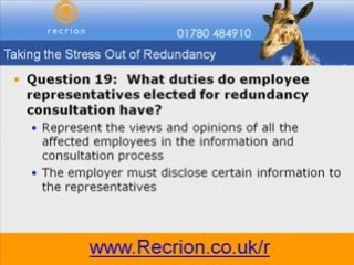 The Redundancy Process - Receive Complimentary Video Series!