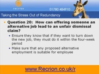 Voluntary Redundancy Procedure - Get Free Video Series Now!