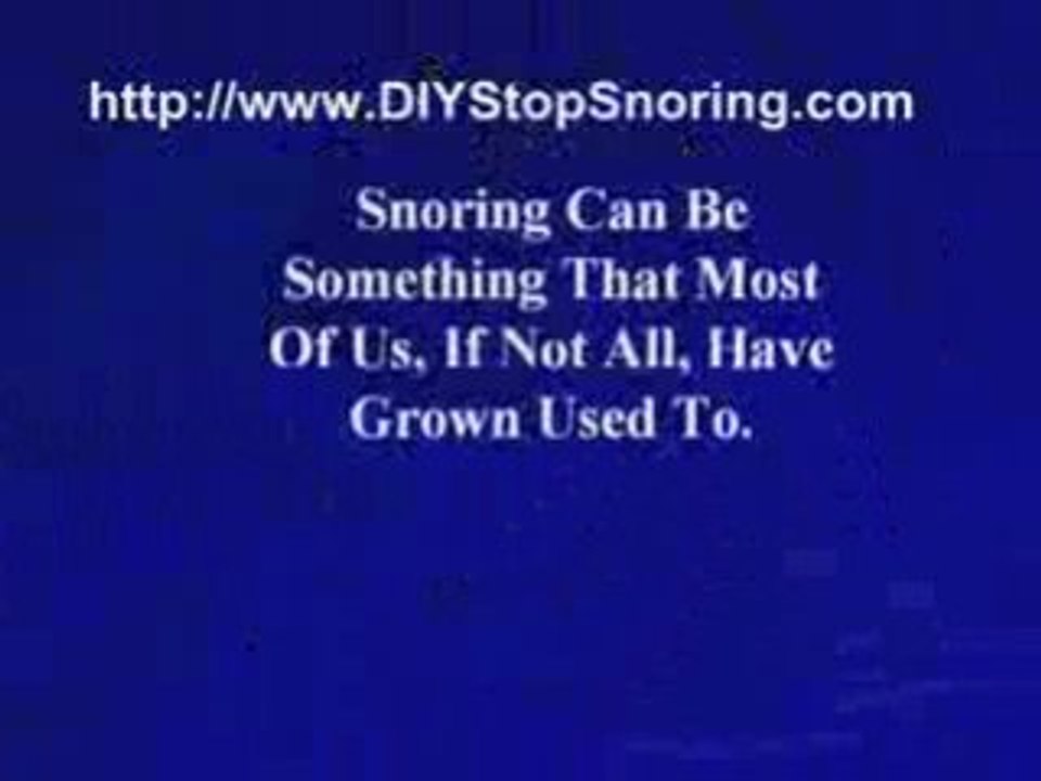 Sleep Apnea Snoring - Your Options...?