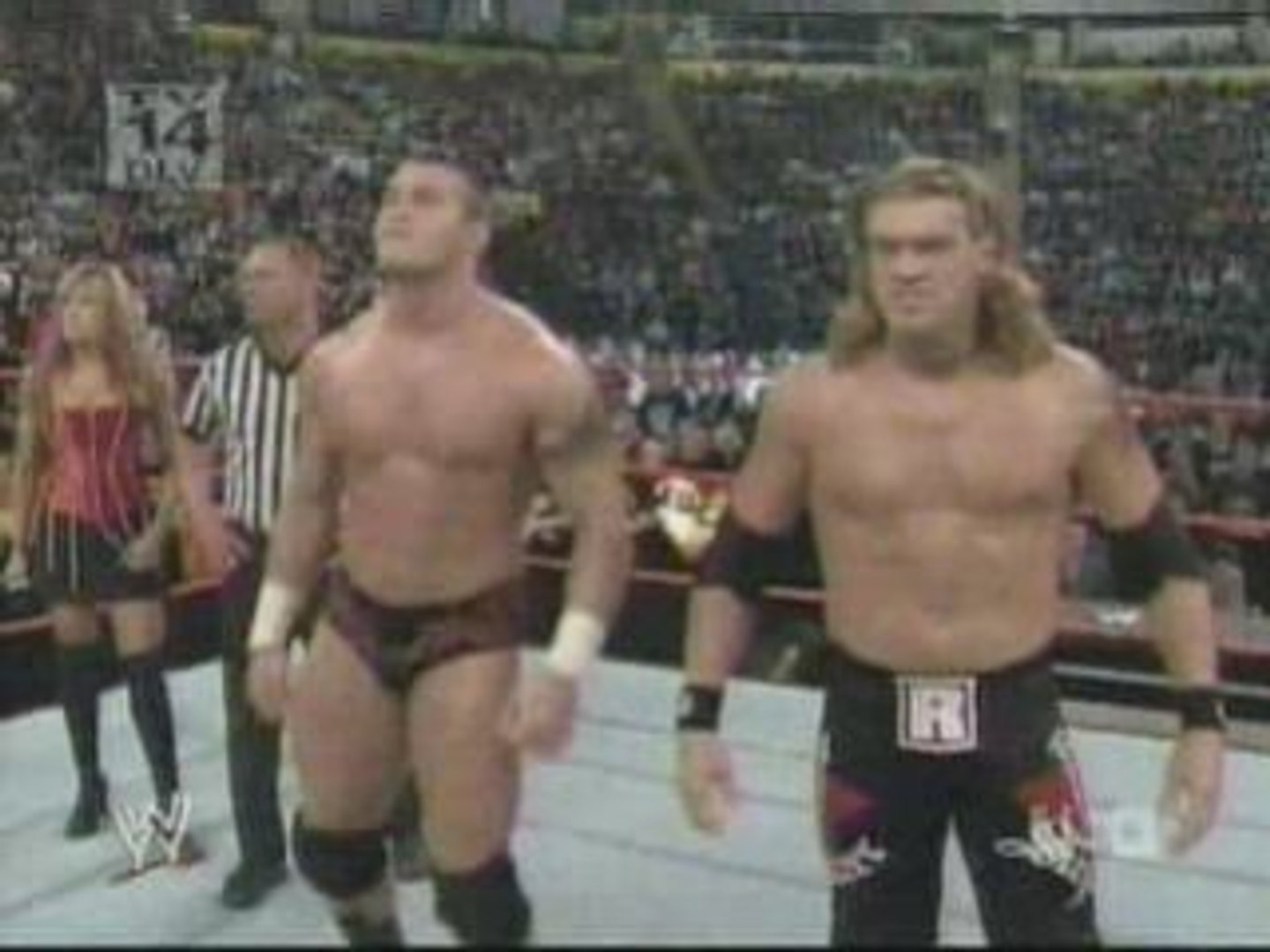 ⁣Ric Flair & Roddy Piper vs. Edge & Randy Orton