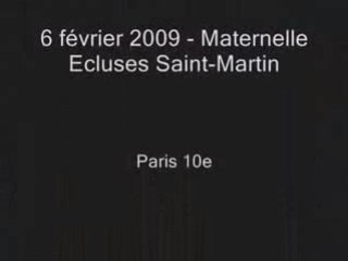 Attachons nous à la maternelle des Ecluses Saint-Martin