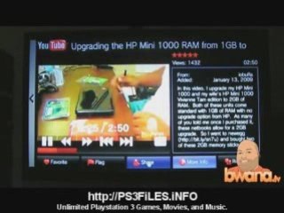 PS3 youtube set up and walk through how to