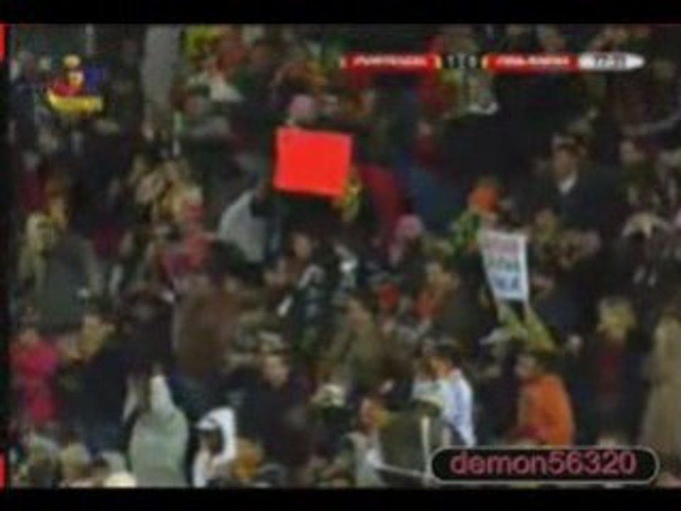 Portugal - Finlande (1-0) but de c.ronaldo 11/02/09