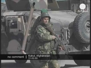 Conséqences matérielles d'un attentat suicide à Kaboul