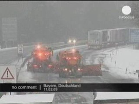 Fortes chutes de neige à Bayern