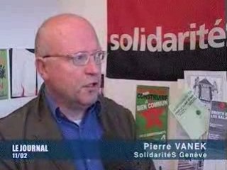 Salaire Minimum Genève Pierre Vanek solidaritéS 11.02.09