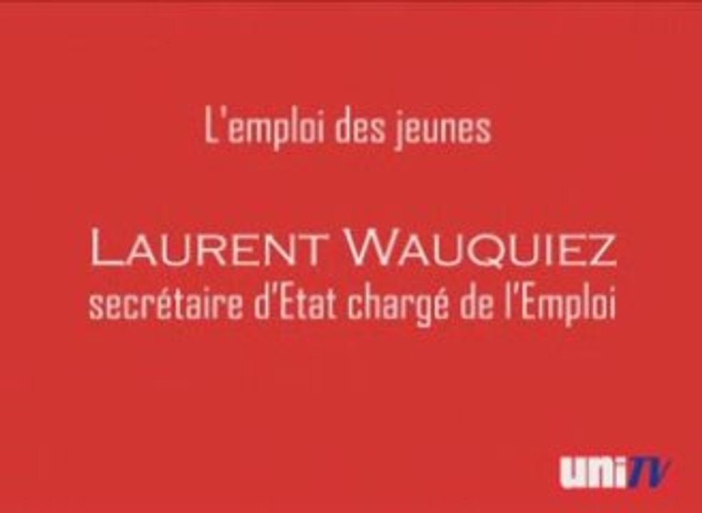Intervention de Laurent Wauquiez sur l'emploi des jeunes