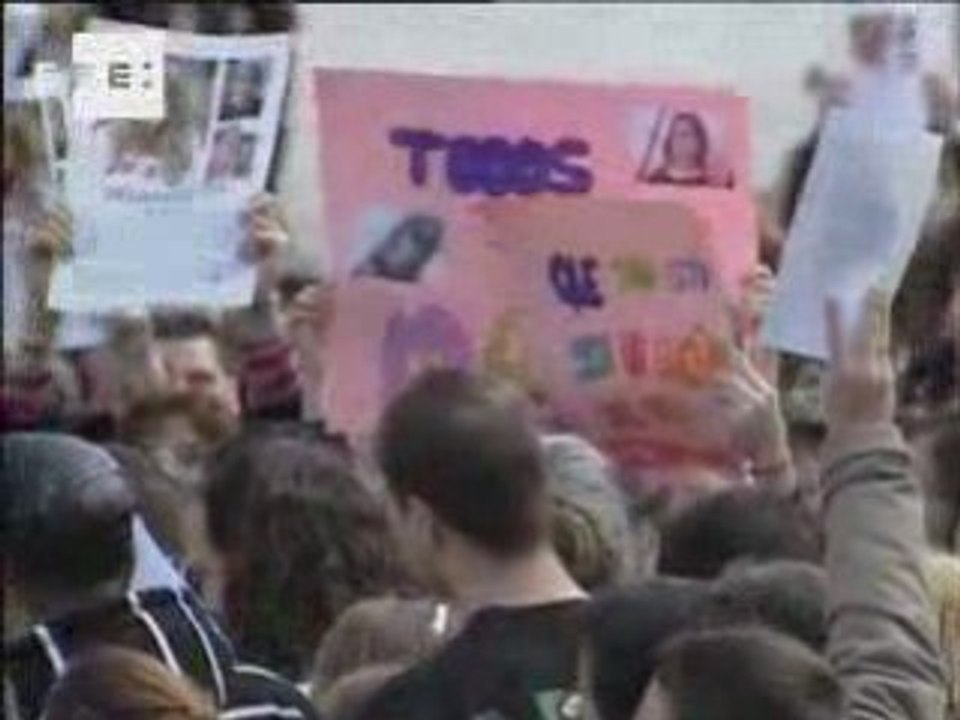 MANIFESTATION POUR MARTA DISPARUE EN ESPAGNE LE 24/01/09