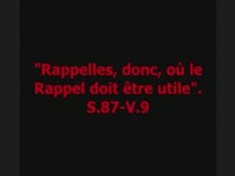 Musulman as tu la conscience de ta vie !!!