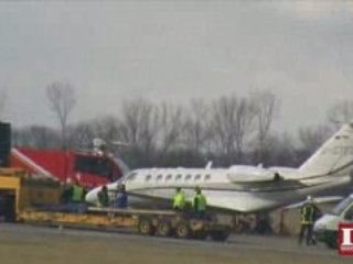 Avion immobilisé à Entzheim  après un décollage interrompu