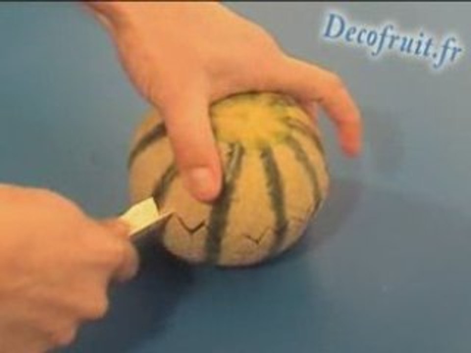 Découpe de melon