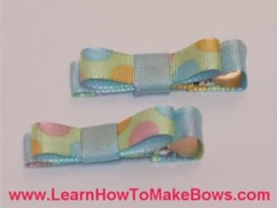 Easy Hair Bows for Little Girls on Alligator Clips