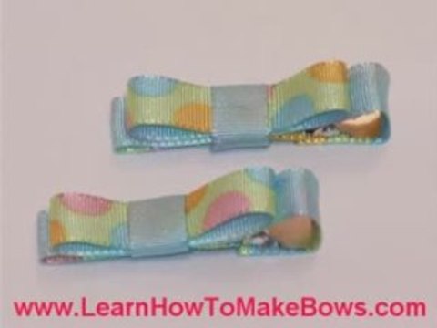Easy Hair Bows for Little Girls on Alligator Clips