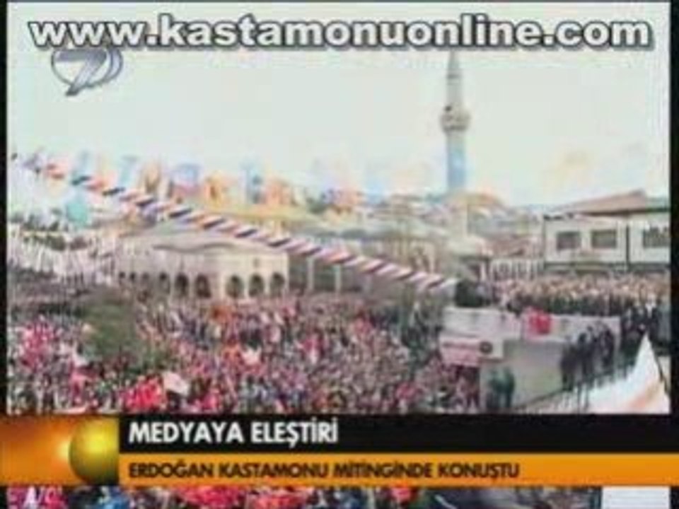 Başbakan Recep Tayyip Erdoğanın Akp Kastamonu mitinginde ver