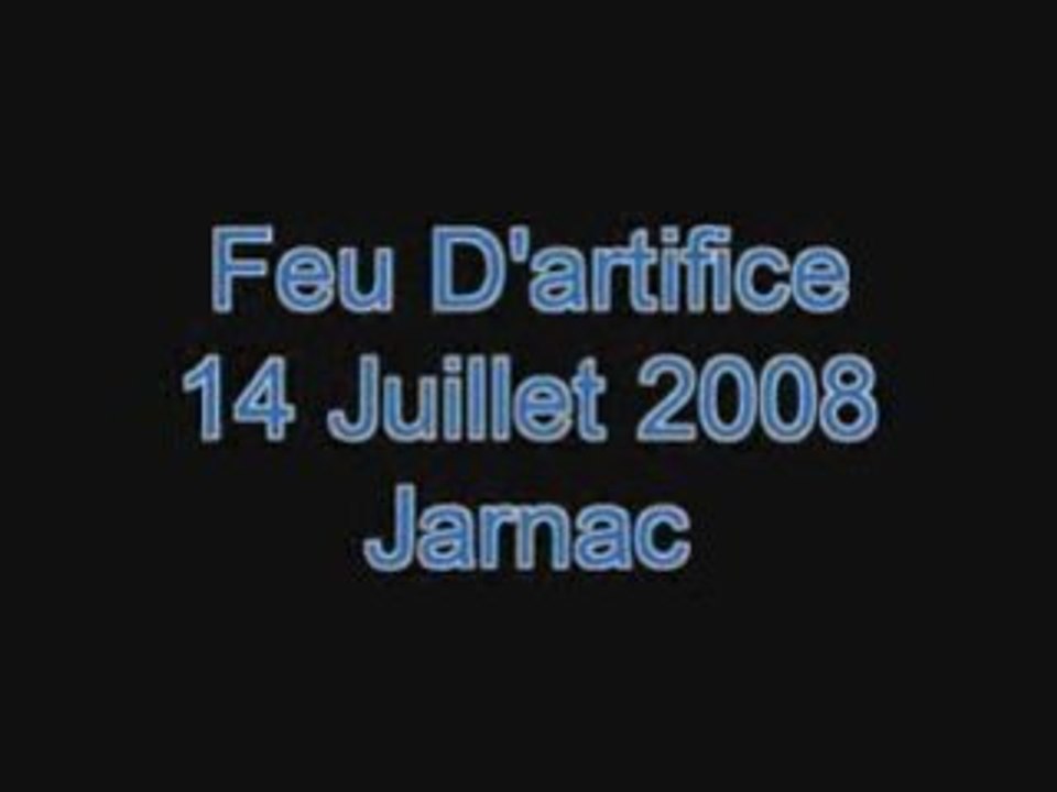 Feu d'artifice Jarnac  2008