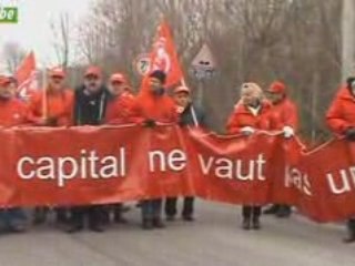 Actu24 - Auvelais - Manifestation FGTB