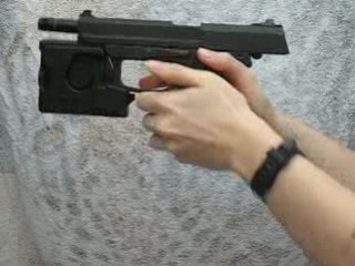 (Airsoft gun) 12 shots with the KSC MK23.
